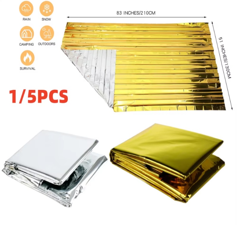 Emergency Mylar Tent - Аварийное одеяло из майларовой фольги 130x210