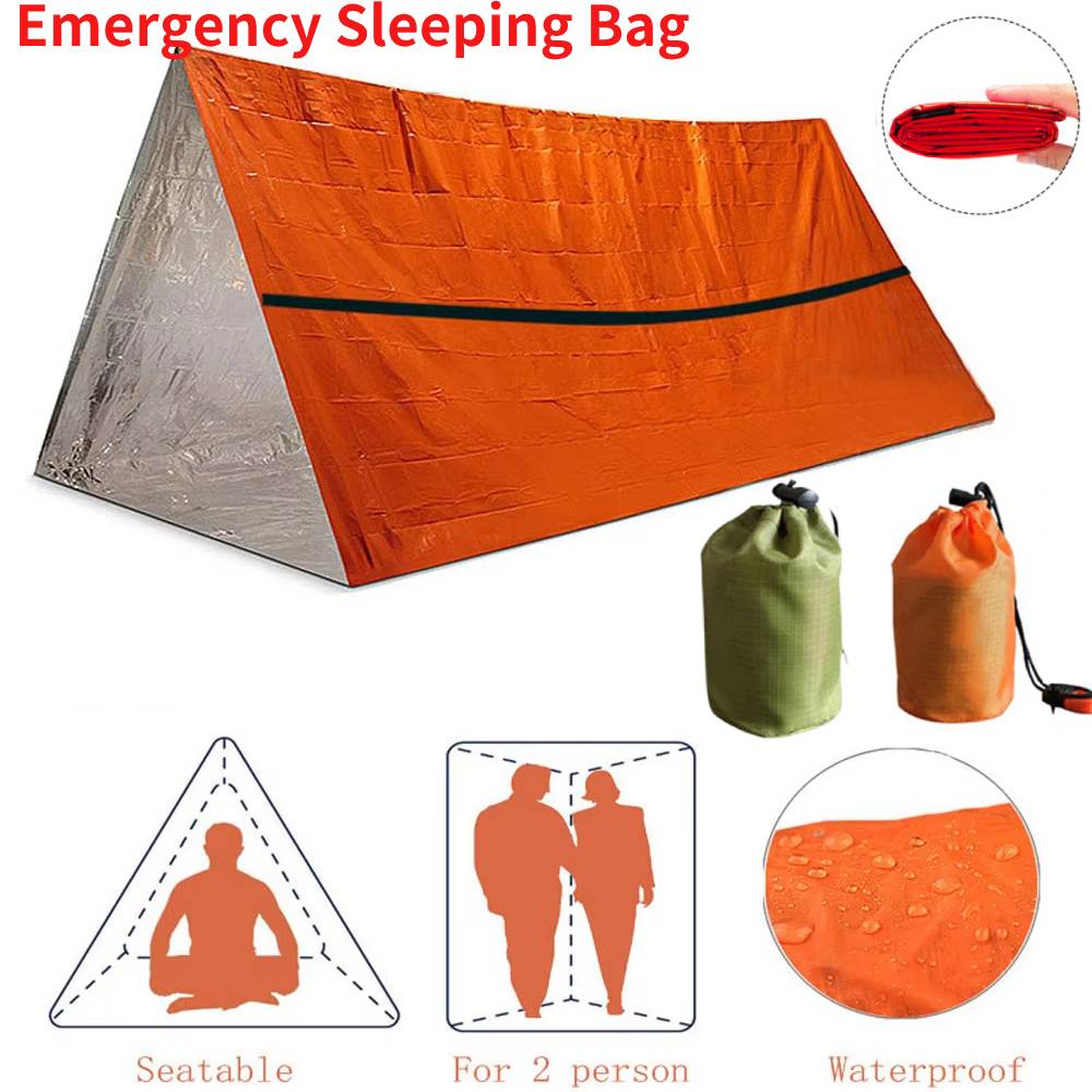 Emergency Mylar Tent - Портативный водонепроницаемый спальный мешок для выживания