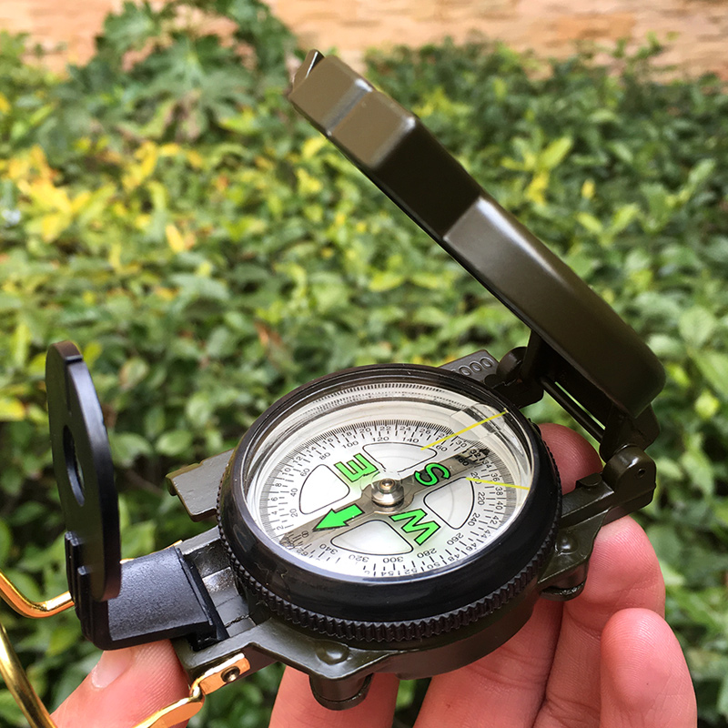 Compass Lensatic - Портативный складной компас из алюминиевого сплава