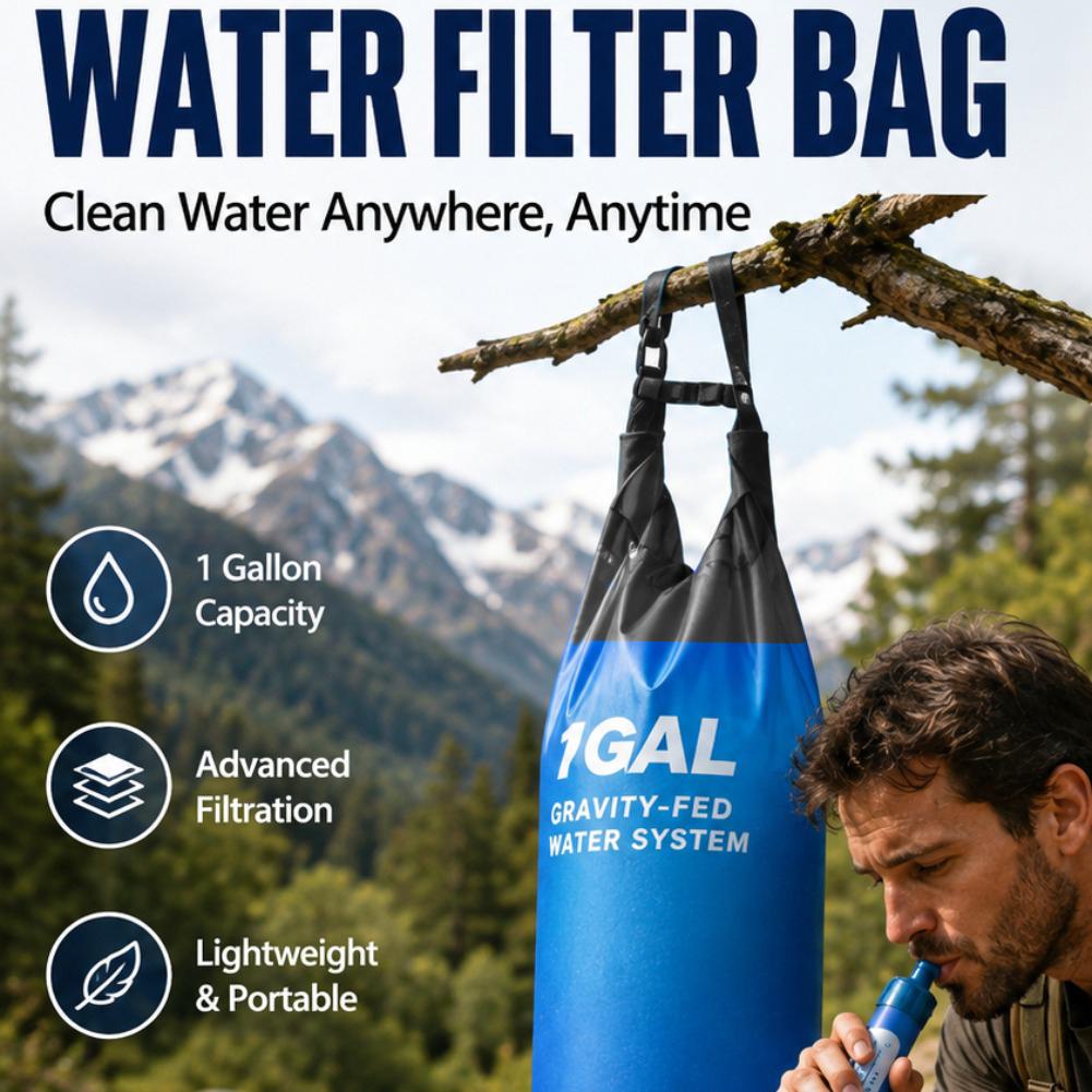 1 комплект фильтрующих пакетов – обзор и цена Water Purification Straw