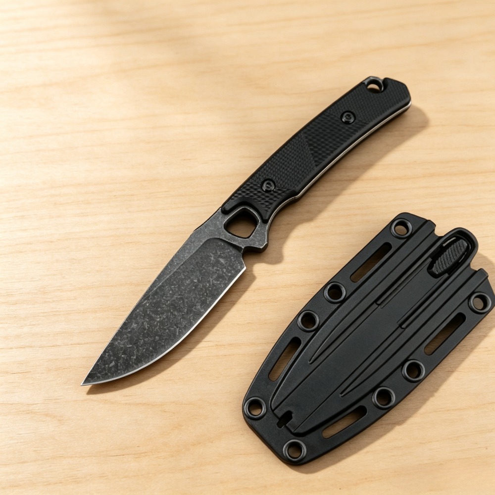 2048 EDC Прямой нож с черной р – обзор и цена Bushcraft Knife Fixed